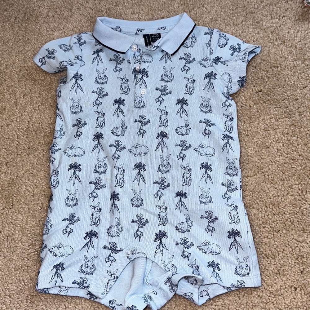 Janie and Jack Bunny Romper